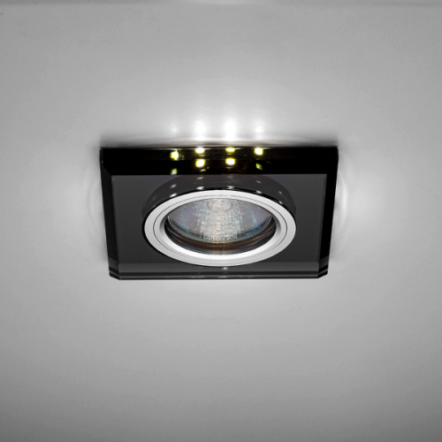 Светильник встраиваемый Италмак Bohemia LED 51 8 71 декор. стекло, подсветка MR16 220В Черный фото Светильник встраиваемый Италмак Bohemia LED 51 8 71 декор. стекло, подсветка MR16 220В Черный картинка